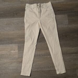 Express Women's Light Tan Skinny Jeans